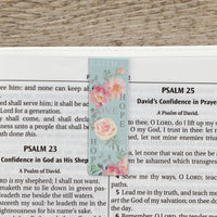 Magnetic Bookmark Set Vintage Floral Faith, Hope, Love