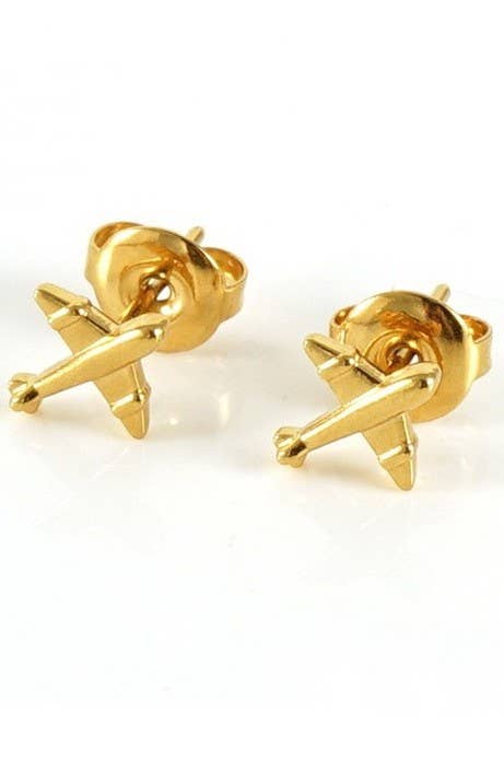 18K Stainless Steel Tarnish Free Waterproof Studs | 40E424: SQUARE
