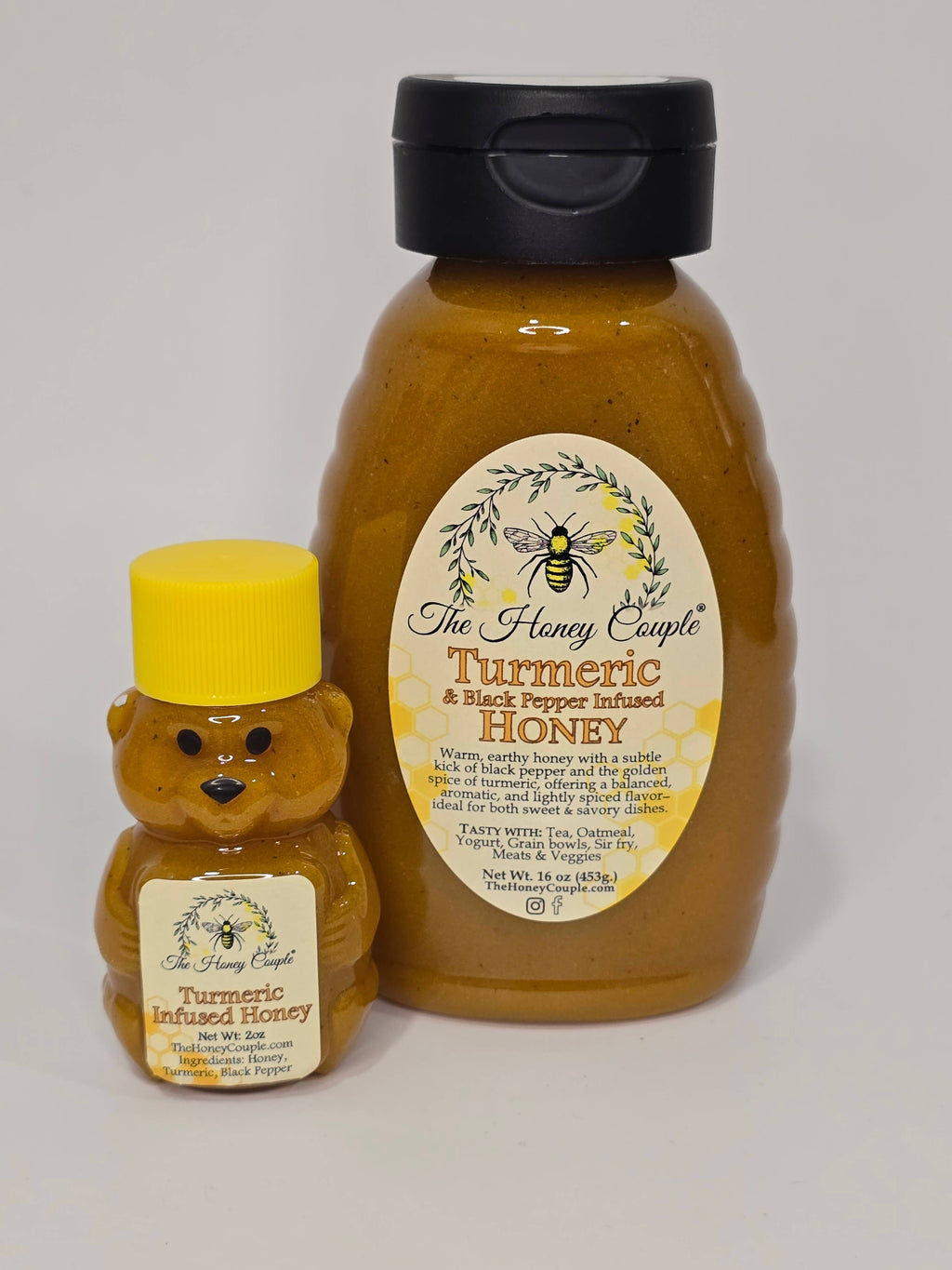 Turmeric & Black Pepper infused honey: 2oz