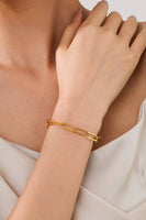 STAINLESS STEEL WATERPROOF TARNISH FREE BRACELET | 40B112: PAPERCLIP