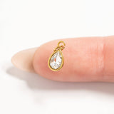 18K Gold PVD Teardrop Birthstone Charm: June