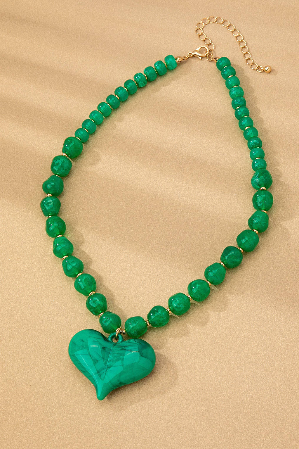 TRENDING HANDMADE CHUNKY BEADED CHARM NECKLACE | 80N92451: E