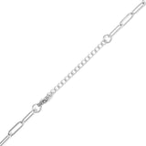 18K PVD Gold Carabiner "Faith" Paperclip Charm Necklace: Gold