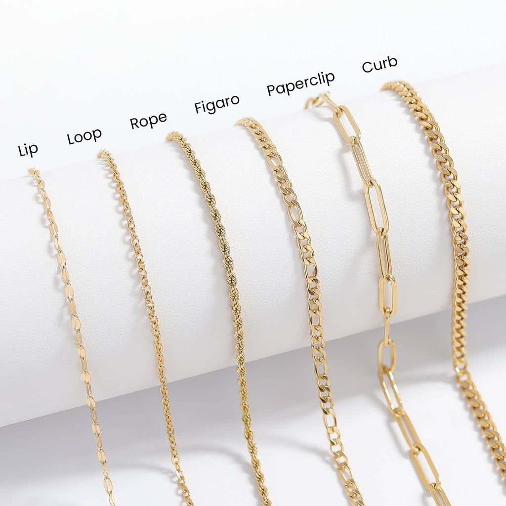 18K Gold Paperclip Chain Necklace: 18+02" / 2.5mm