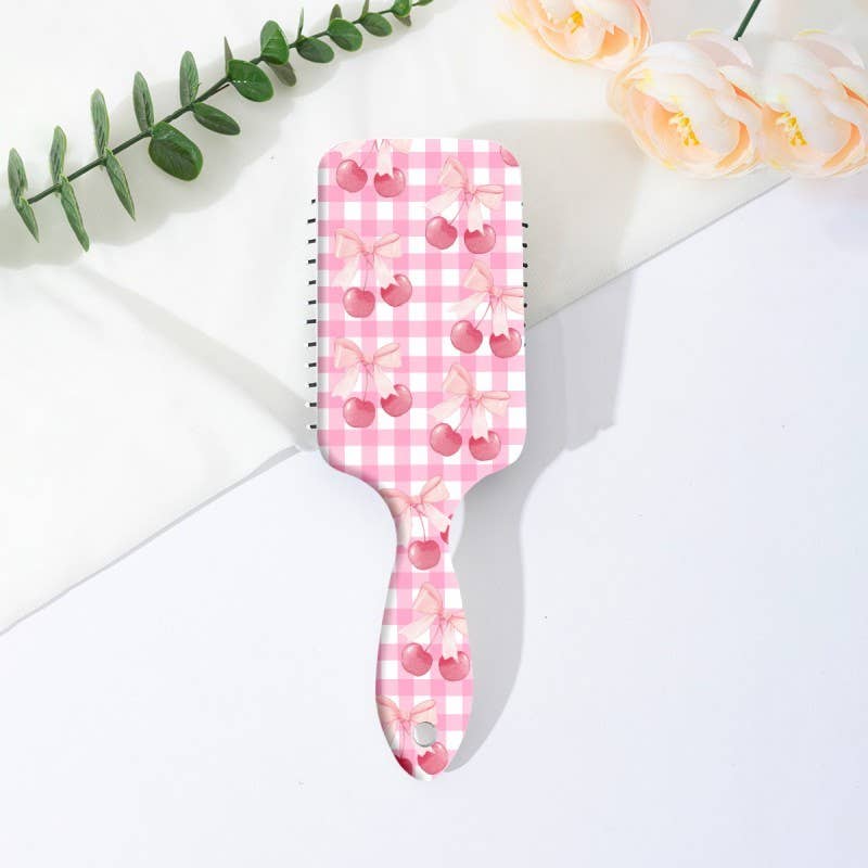LARGE DETANGLE PADDLE HAIR BRUSH COMB | 40HC100: LEMON