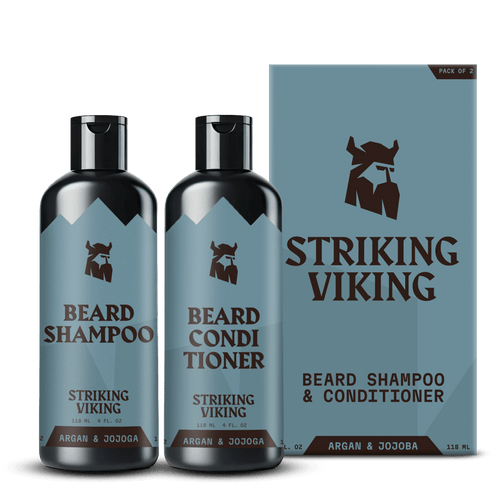 Beard Shampoo Conditioner for Men Argan Jojoba Nourishing Ki