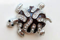 Brown Turtle Snap Charm 18mm