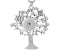 Tree of Life Snap Necklace with 20 inch nickel free chain 18mm