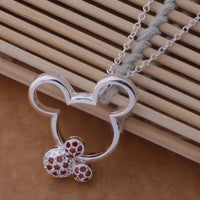 Sterling Silver Mouse Necklace