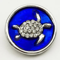 Blue Turtle Snap Charm 18mm