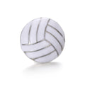 White Volleyball Snap Charm 18mm