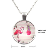 Silver Flamingo Necklace