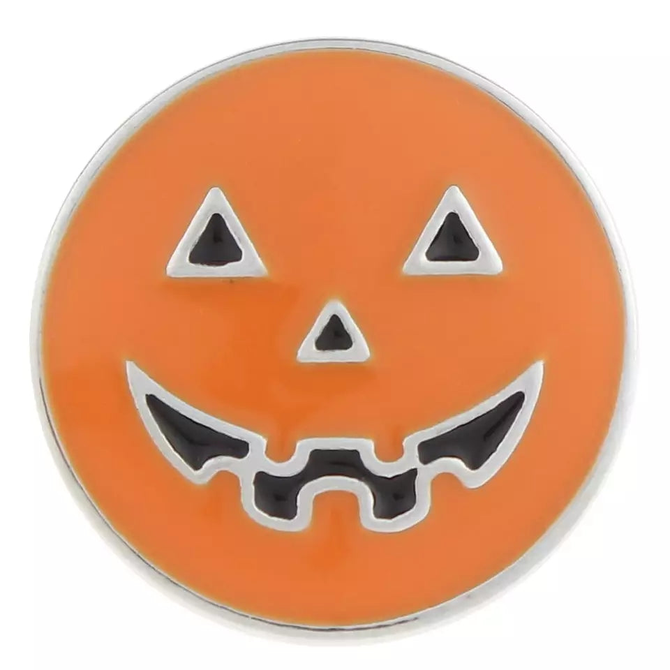Pumpkin Ginger Snap Button Compatible Charm 18-20mm