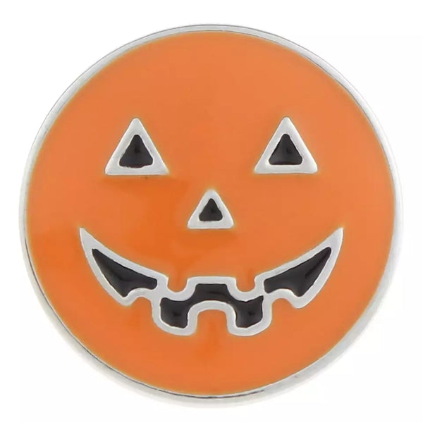 Pumpkin Ginger Snap Button Compatible Charm 18-20mm