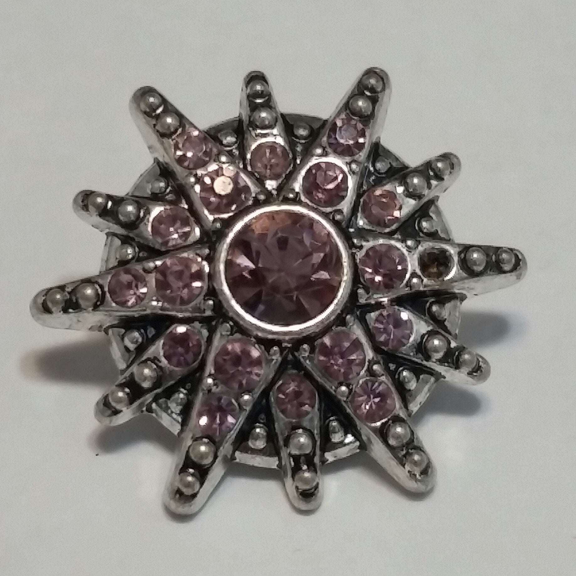 Pink Star Snap Charm 18mm