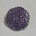 Purple Swirl Snap Charm 18mm