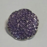 Purple Swirl Snap Charm 18mm