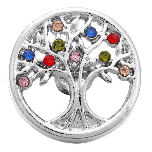 Colorful Family Tree Snap Charm 18mm