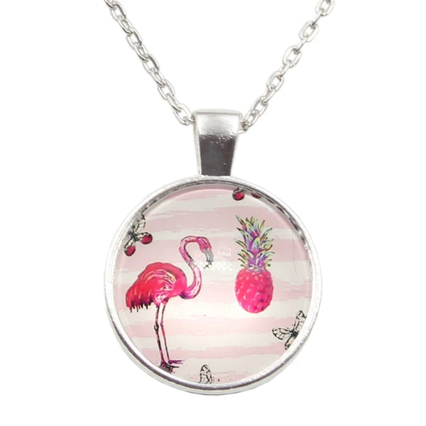 Silver Flamingo Necklace