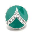 Green Whale Tail Ginger Snap Compatible Charm 18mm