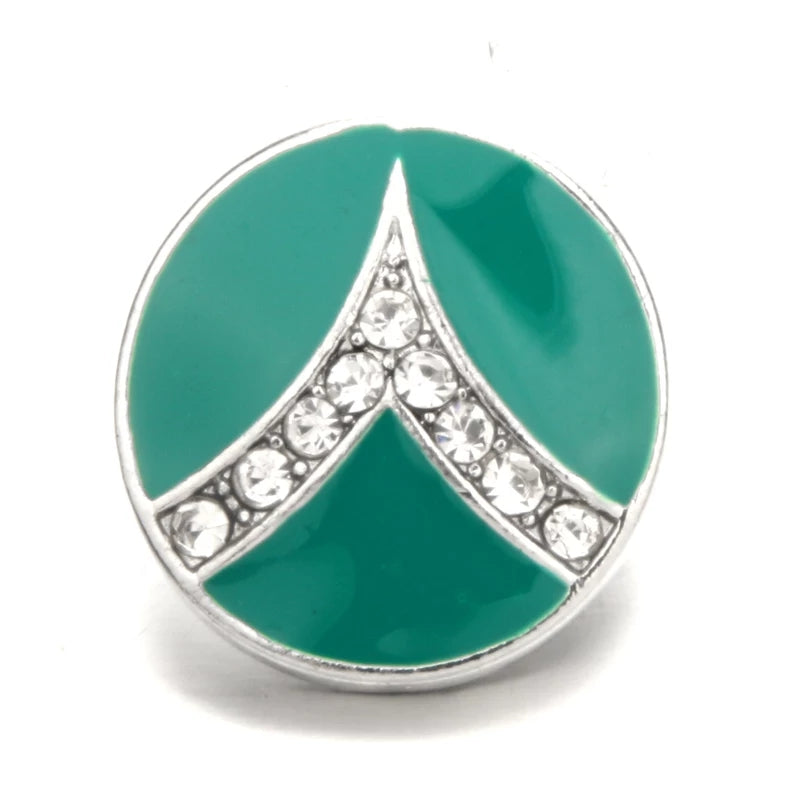 Green Whale Tail Ginger Snap Compatible Charm 18mm