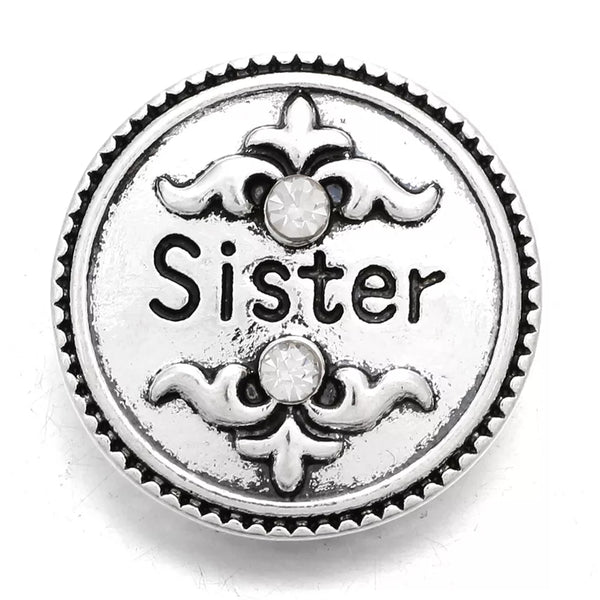 Sister Ginger Snap Button Compatible Charm 18mm