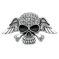 Skull Snap Button Charm 18mm