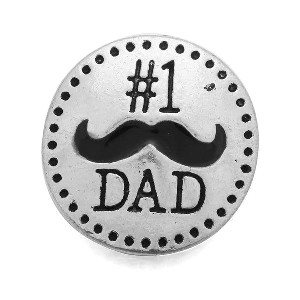 Dad Ginger Snap Button Compatible Charm 18mm