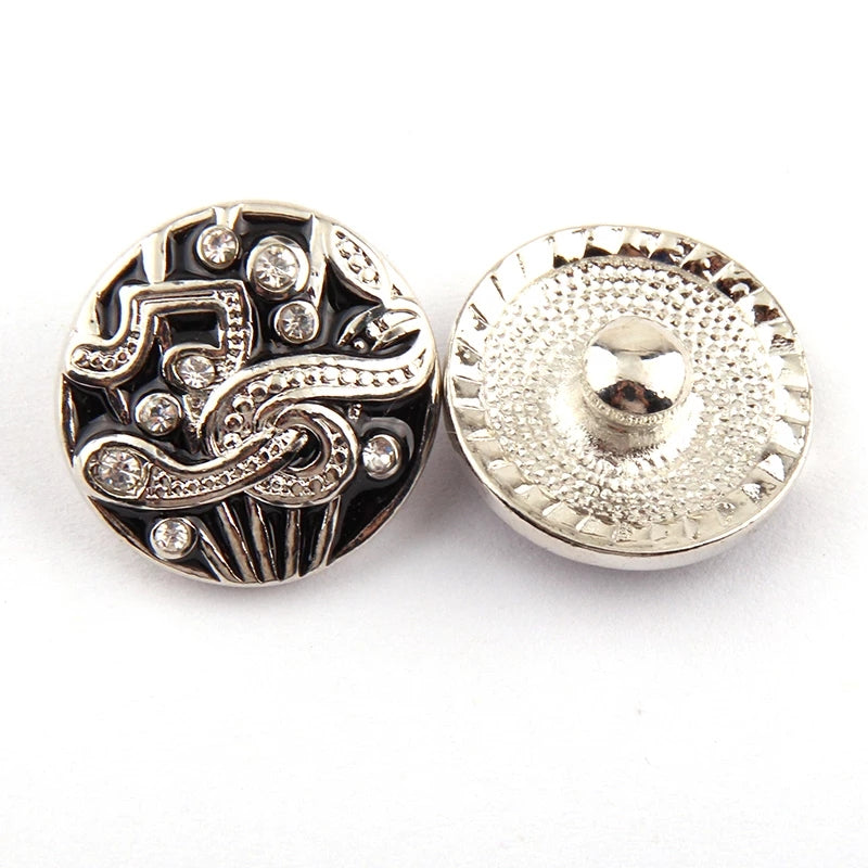 Music Snap Charm 18mm