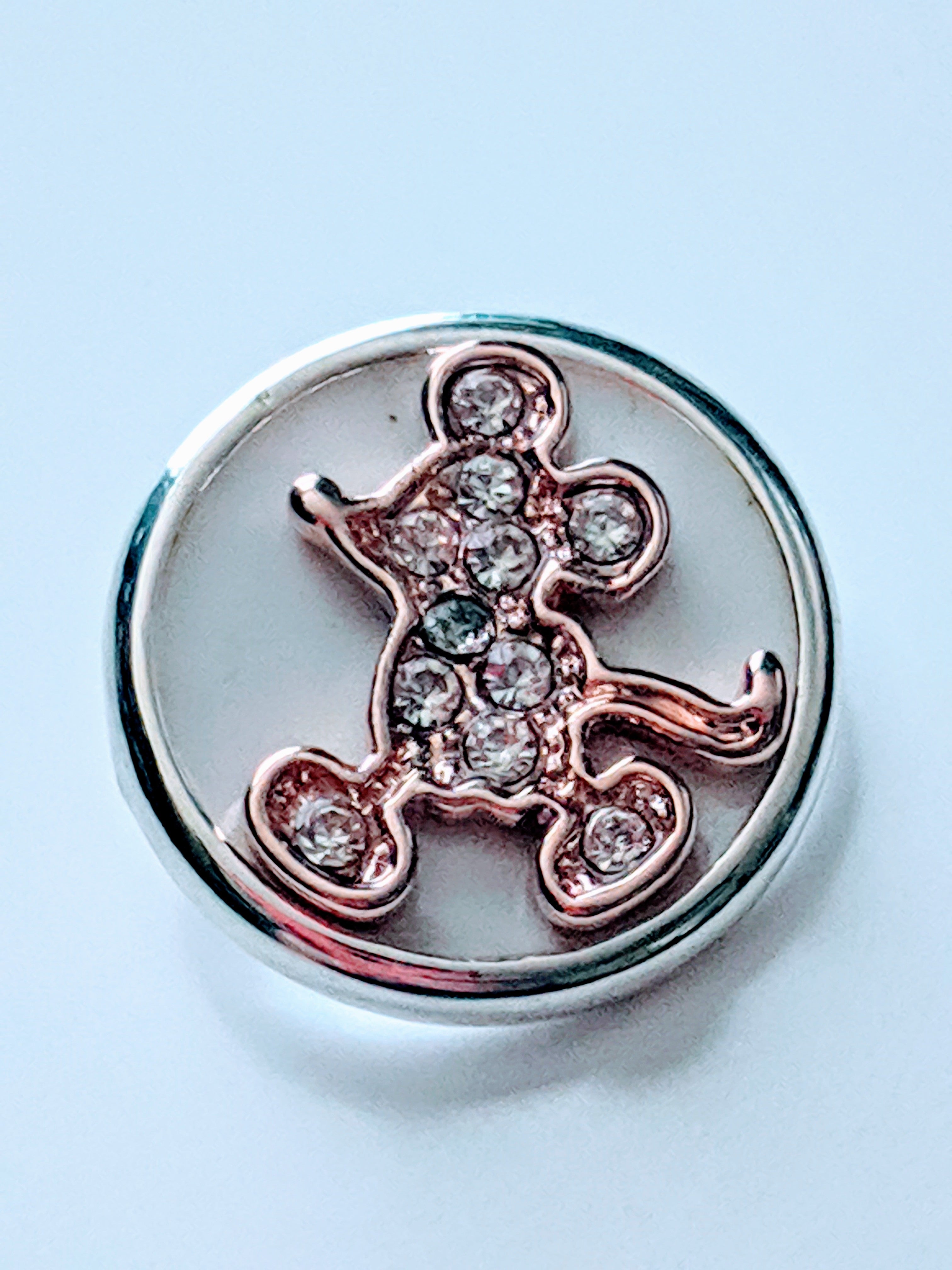 Mouse Ginger Snap Compatible Snap Charm 18mm
