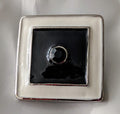 Square Black and White Ginger Snap Compatible Charm