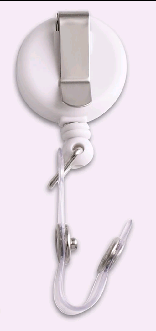 Mouse Badge Reel ID Holder retractable Snap Necklace 18mm