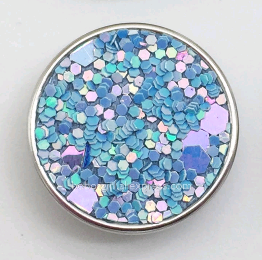Mermaid sparkle Ginger Snap Compatible Charm 18mm