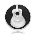 Music Guitar Snap Charm 18mm