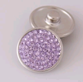 Purple Sugar Snap Charm 18mm