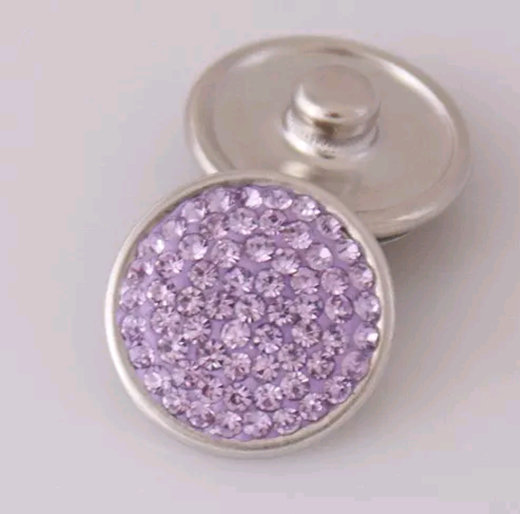 Purple Sugar Snap Charm 18mm