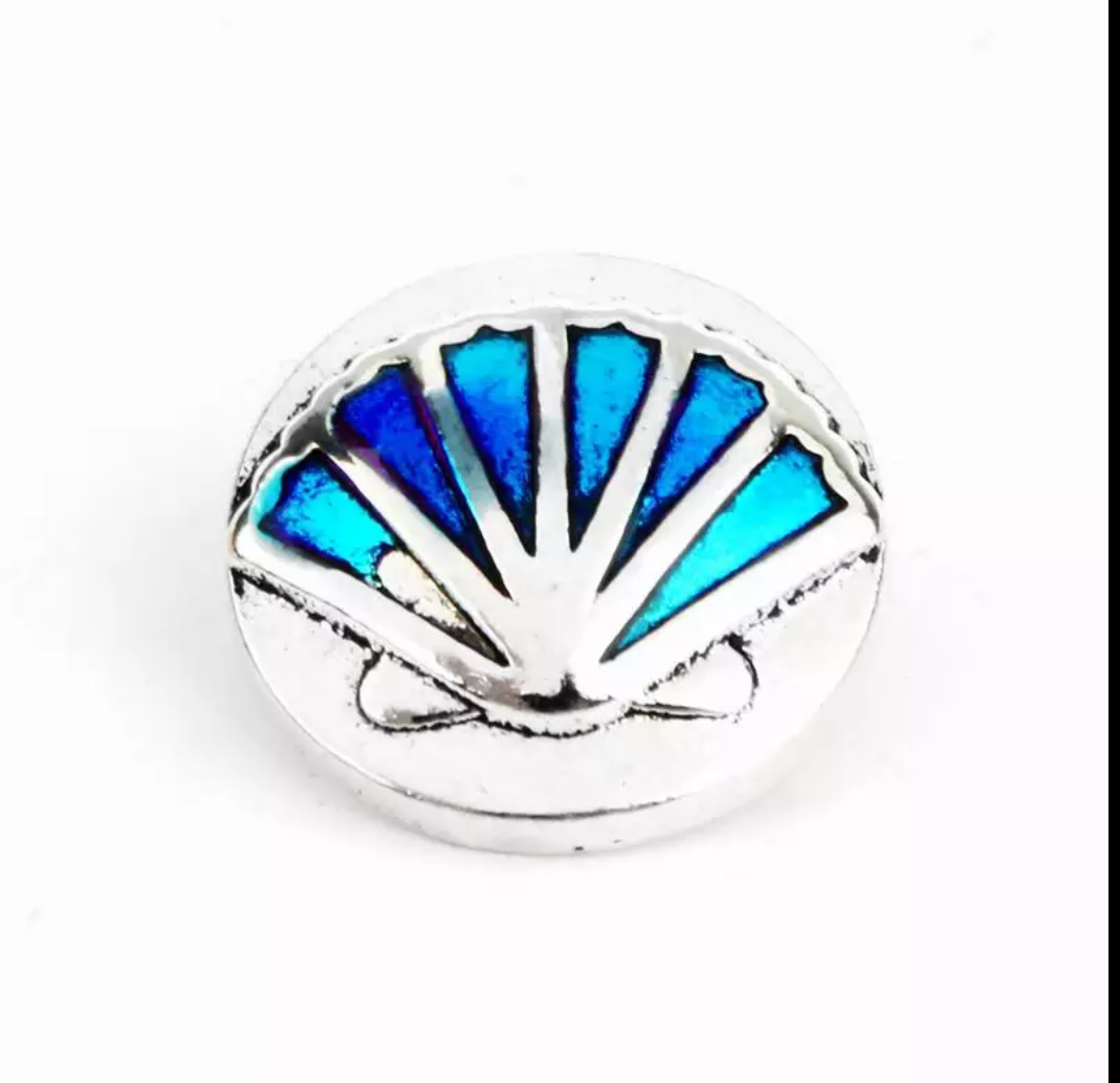 Sea Shell Snap Charm 18mm