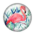 Flamingo Ginger Snap Button Compatible Charm Sport 18mm