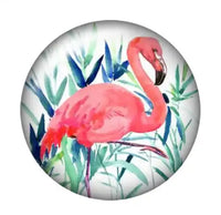 Flamingo Ginger Snap Button Compatible Charm Sport 18mm