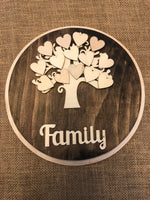 Round Family Tree 9”