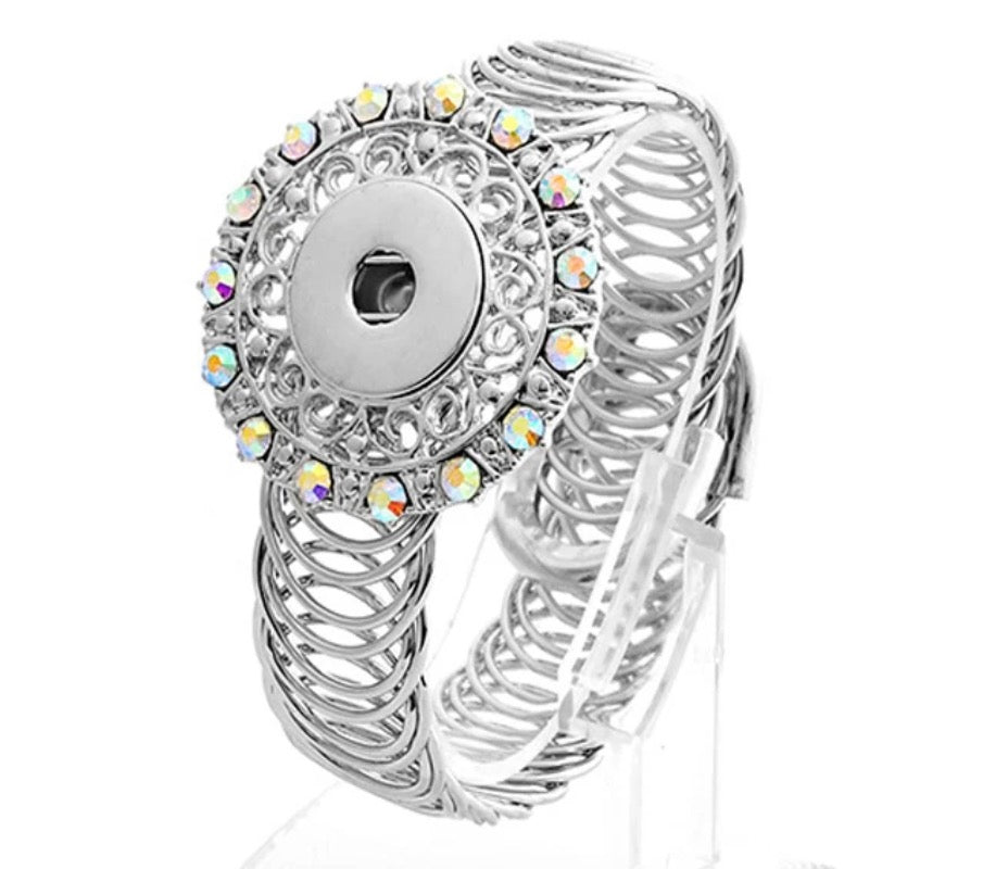 Large Rim Classic Wrap Snap Bracelet 18mm
