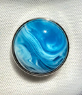 Tye Dye Blue Ginger Snap Compatible Charm 18mm