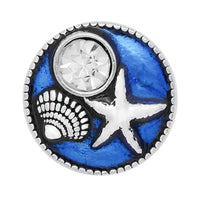 Beach Ginger Snap Button Compatible Charm Sport 18mm
