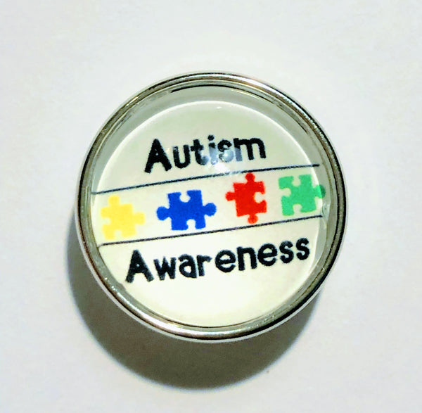 Autism Snap Charm 18mm
