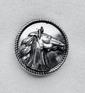 Silver Horse Snap Charm 18mm