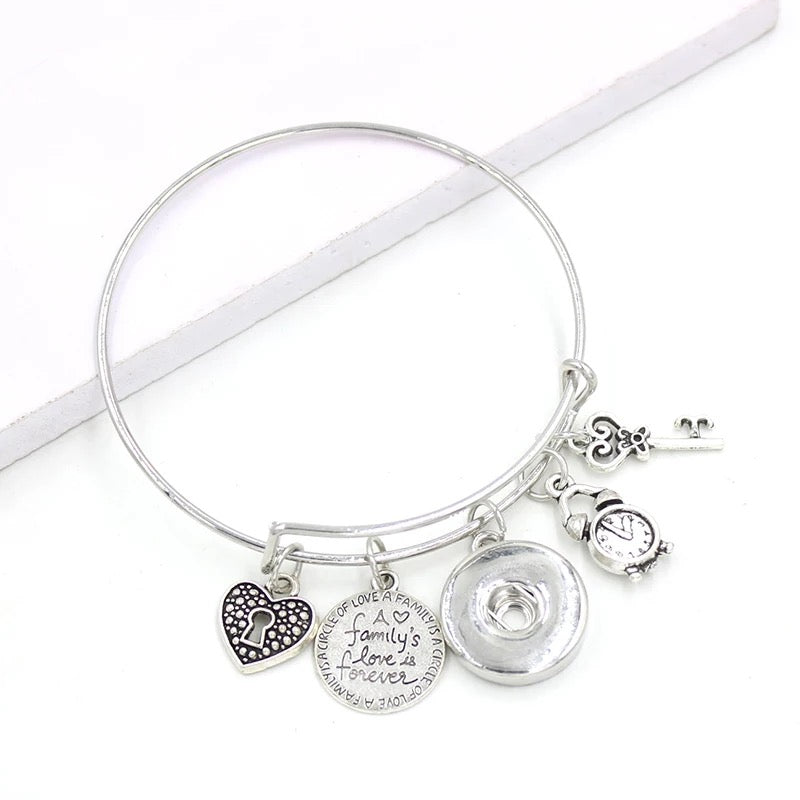 Family Snap Bangle adjustable 18mm