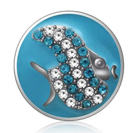 Fish Ginger Snap Button Compatible Charm Sport 18mm
