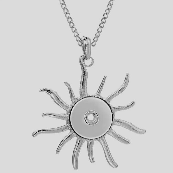 Sunshine Necklace with 18-20 inch silver link chain 18mm