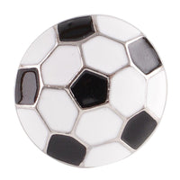 Soccer Ball Ginger Snap Compatible Charm 18mm